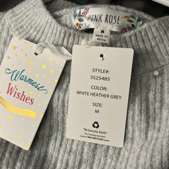 Gray fitted waist sweater - Picture 7 of 7